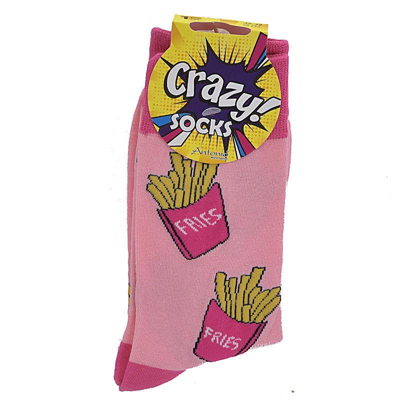 Crazy Socks Pommes 35-38 pink